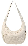 Crescent Puffer Tote Bag - Quilted Soft Cloud Shoulder Bag
