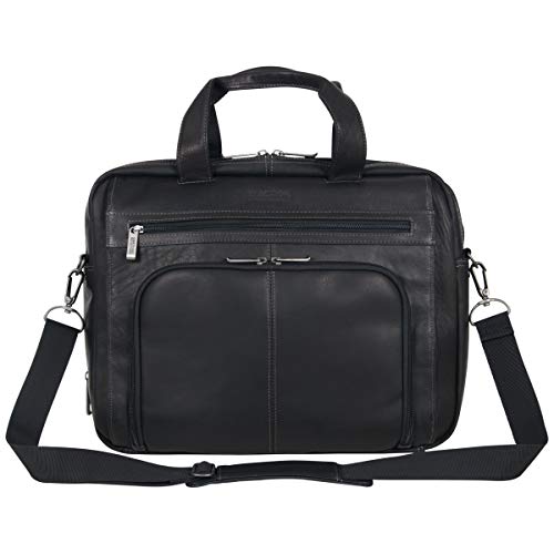 Genuine Leather Briefcase - 15.6" Laptop Bag