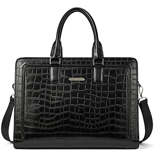 Women's Luxury Leather Briefcase - Chic Laptop Tote