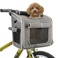 2-in-1 Dog Bike Basket & Pet Carrier - Detachable Bicycle Seat