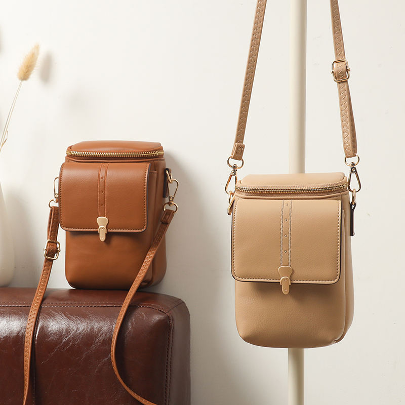 Anti-Theft RFID Blocking Crossbody Sling Bag - Small Vegan Leather Purse