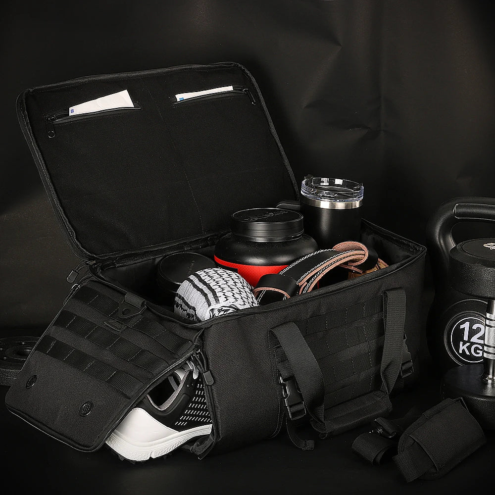105L Extra Large Heavy Duty Duffel Bag - Tactical Travel Backpack with Shoe Compartment